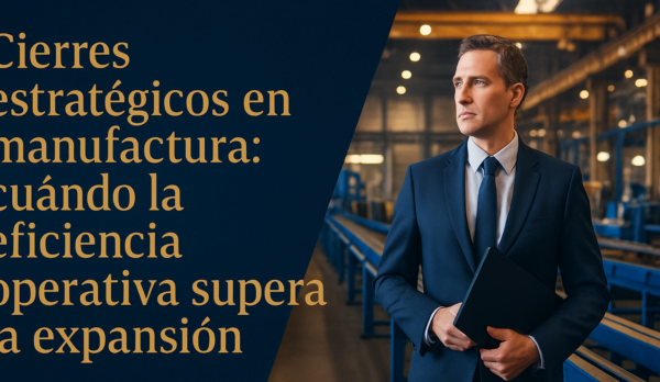 Cierres estratégicos en manufactura: cuándo la eficiencia operativa supera la expansión